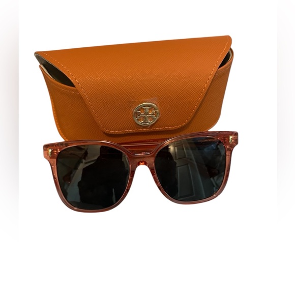 Tory Burch Accessories - Brand New Tory Burch Woman’s Sunglasses Transparent Orange Lovely!!